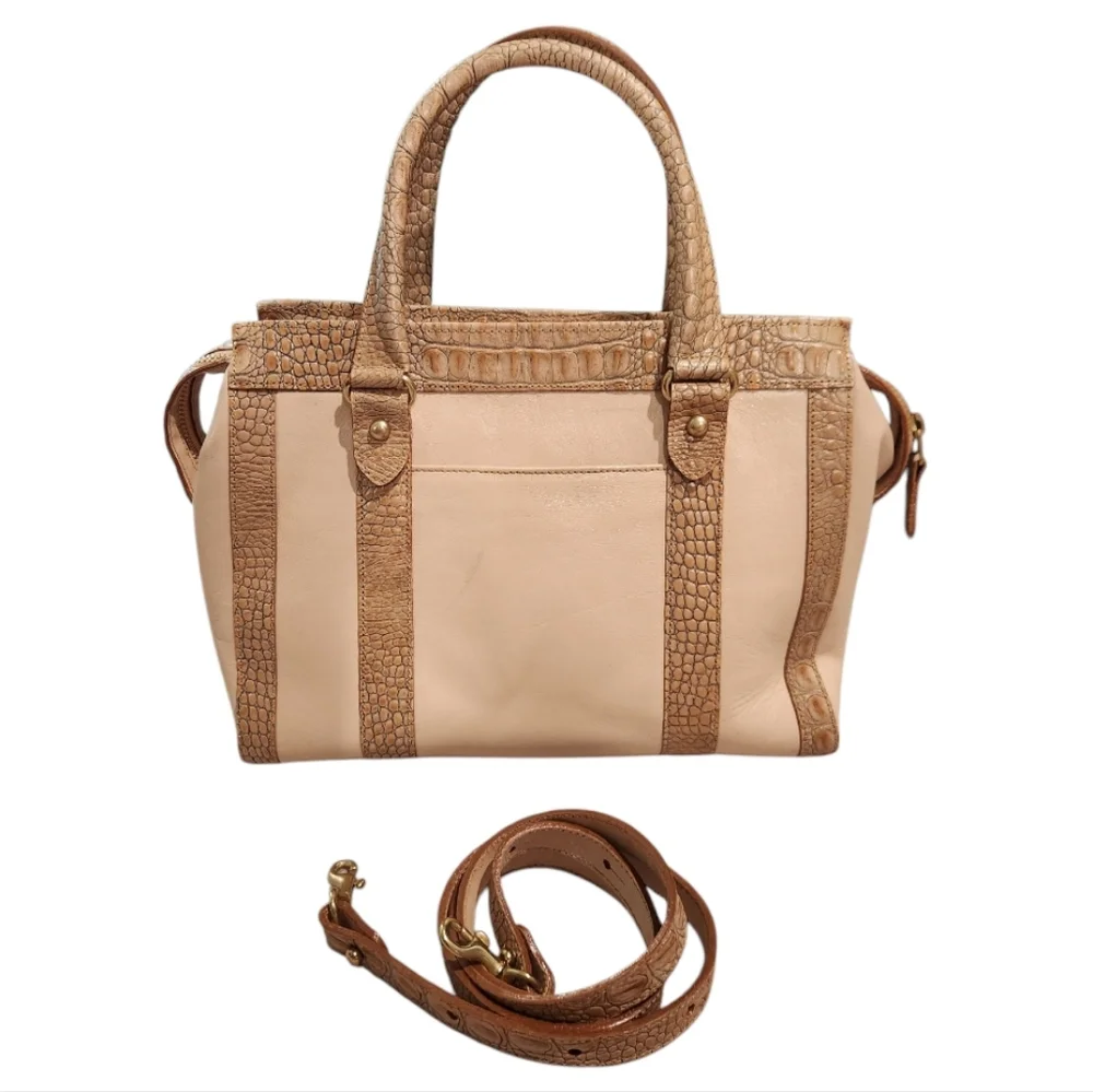 Brahmin Tuscan Creme Collection Handbag / Crossbody Bag - Picture 2 of 9